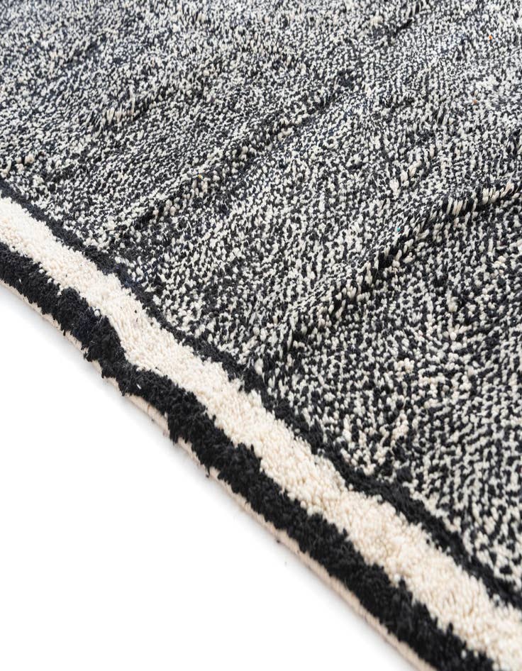 Detail image of  5' 2 x 9'  Hand Knotted Moroccan Wool Rug