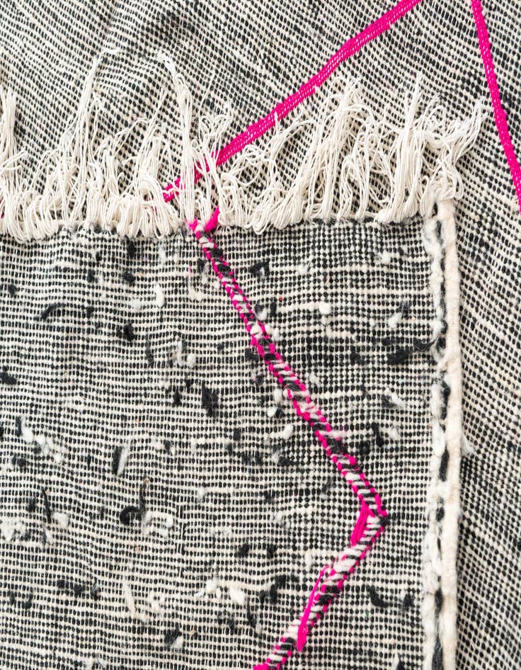 Detail image of  5' x 7' 8  Hand Knotted Moroccan Wool Rug