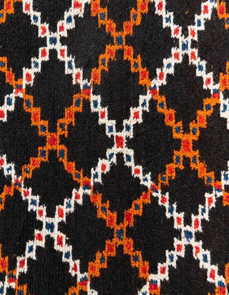 Detail image of  3' 5 x 4' 5  Hand Knotted Moroccan Oriental Wool Rug