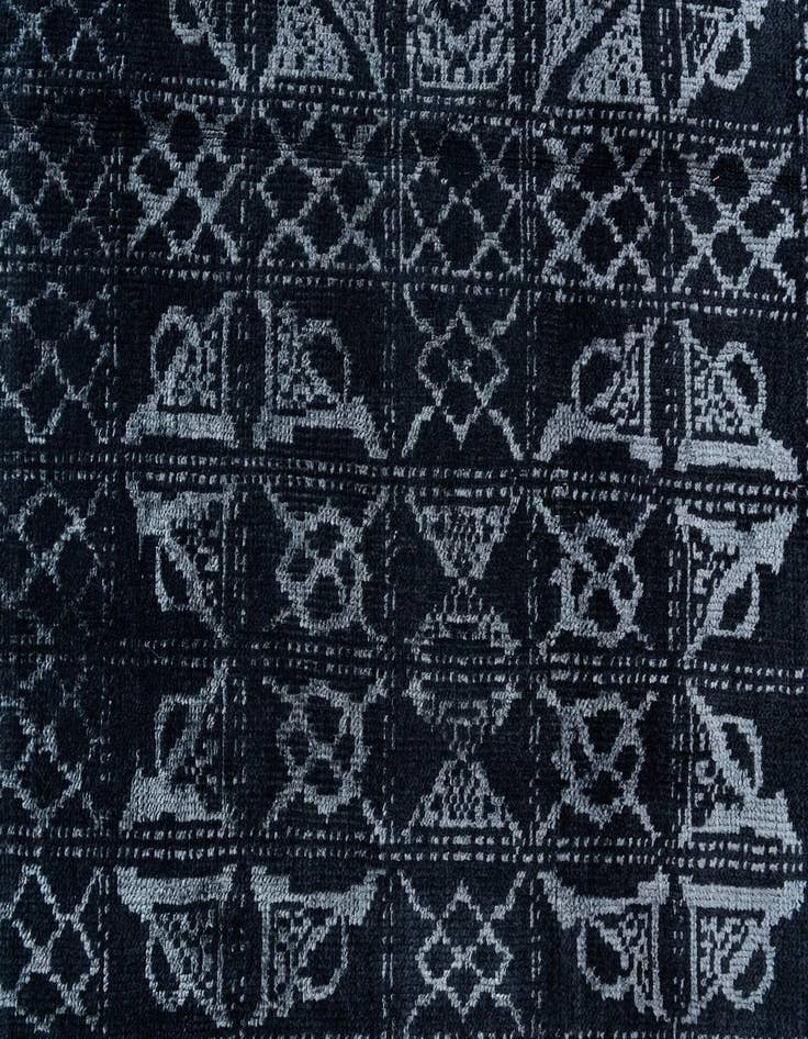 Detail image of  6' x 9'  Hand Knotted Moroccan Rug