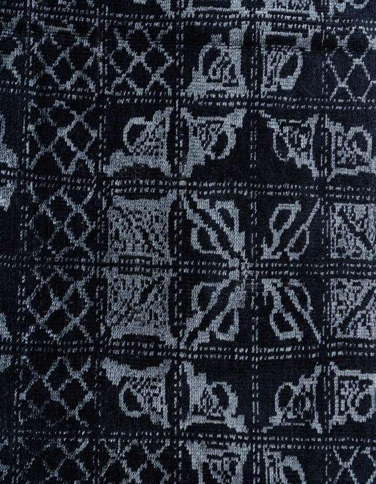 Detail image of  6' x 9'  Hand Knotted Moroccan Rug