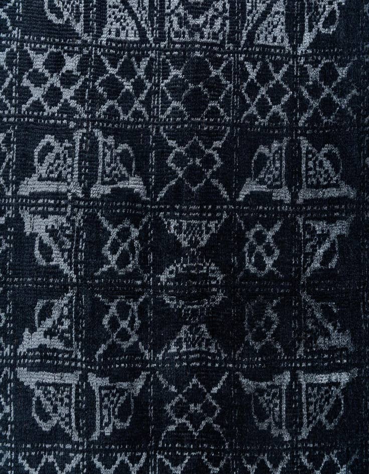 Detail image of  5' 10 x 8' 10  Hand Knotted Moroccan Rug