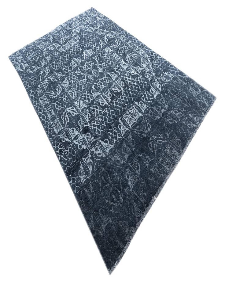 Detail image of  5' 10 x 9'  Hand Knotted Moroccan Rug