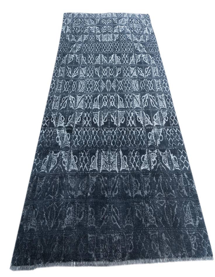 Detail image of  5' 10 x 9'  Hand Knotted Moroccan Rug