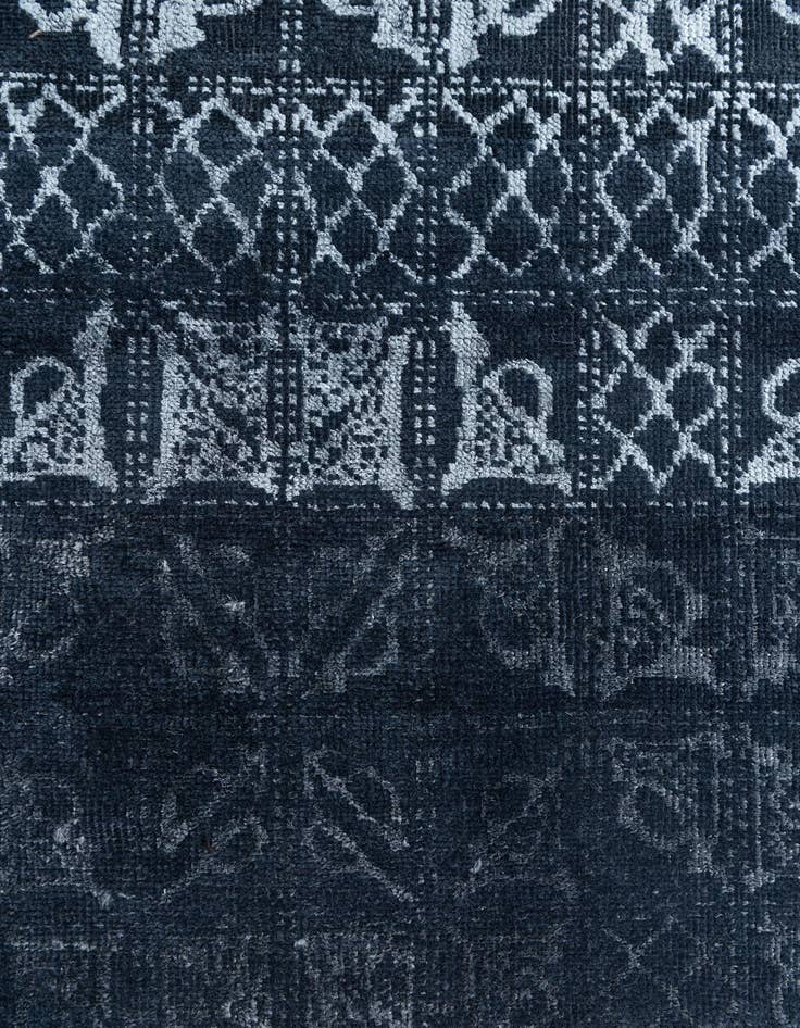 Detail image of  5' 10 x 9'  Hand Knotted Moroccan Rug