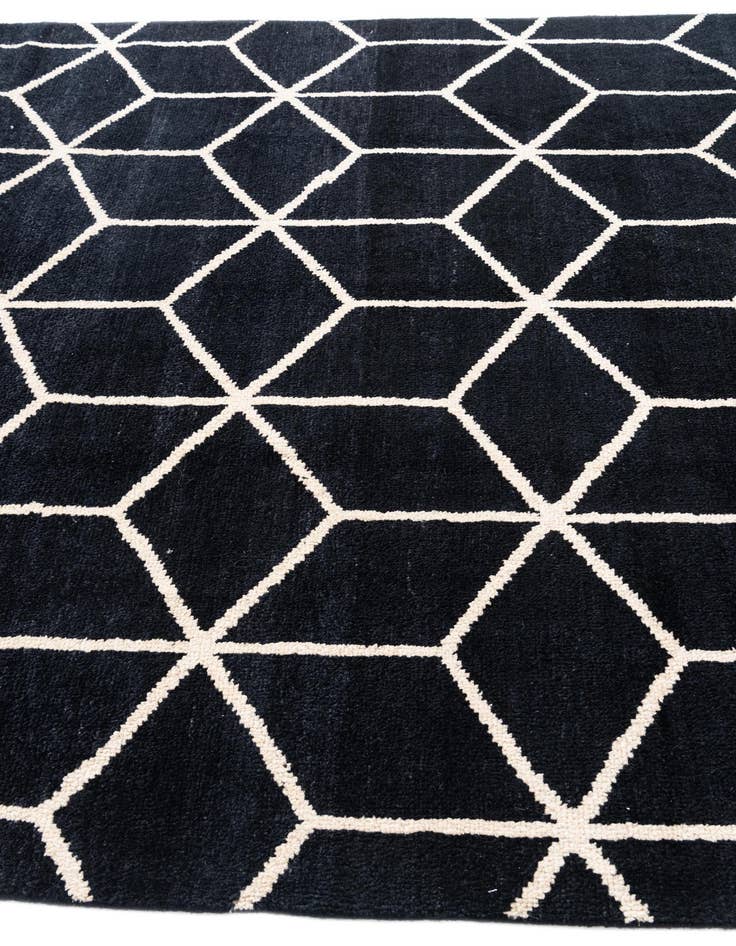 Detail image of  6' 8 x 10' 4  Hand Knotted Moroccan Wool Rug