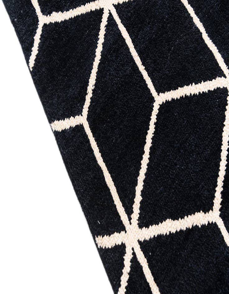 Detail image of  6' 8 x 10' 4  Hand Knotted Moroccan Wool Rug