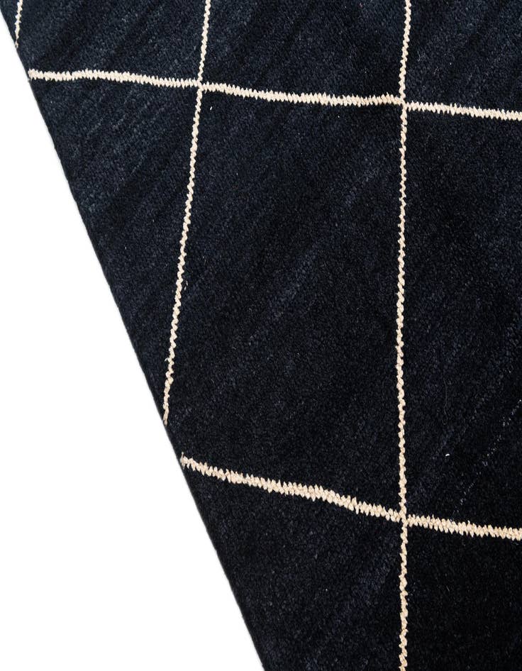 Detail image of  6' 8 x 10'  Hand Knotted Moroccan Wool Rug