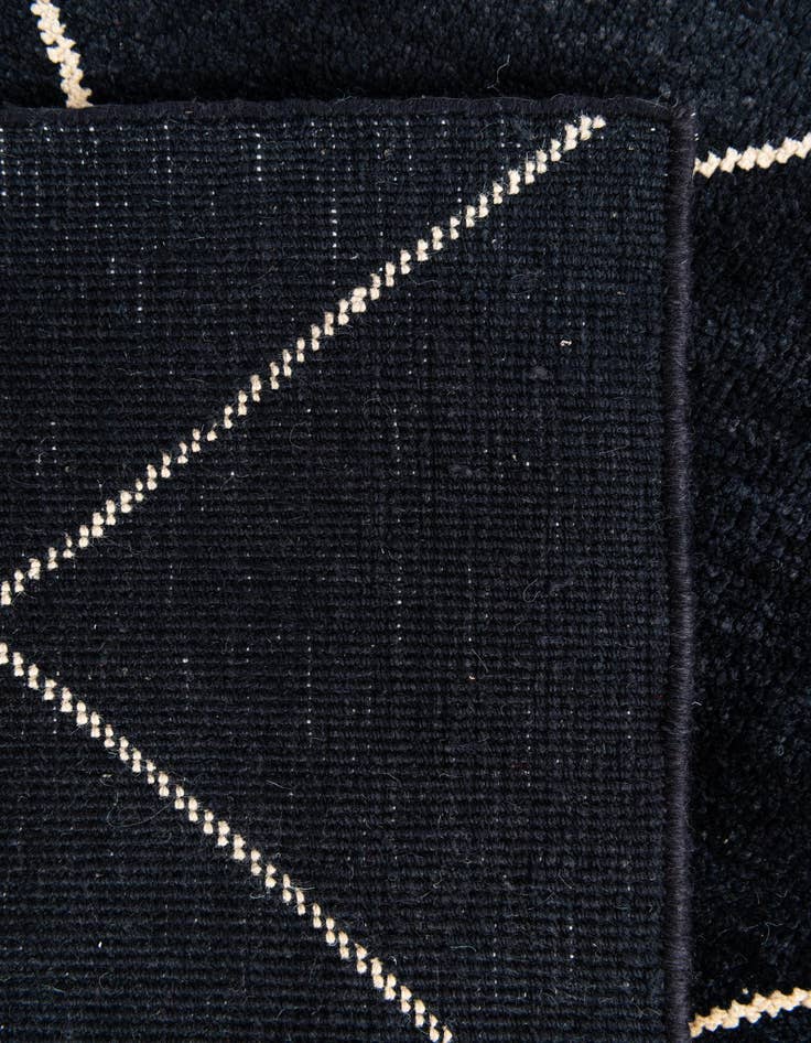 Detail image of  6' 8 x 10'  Hand Knotted Moroccan Wool Rug