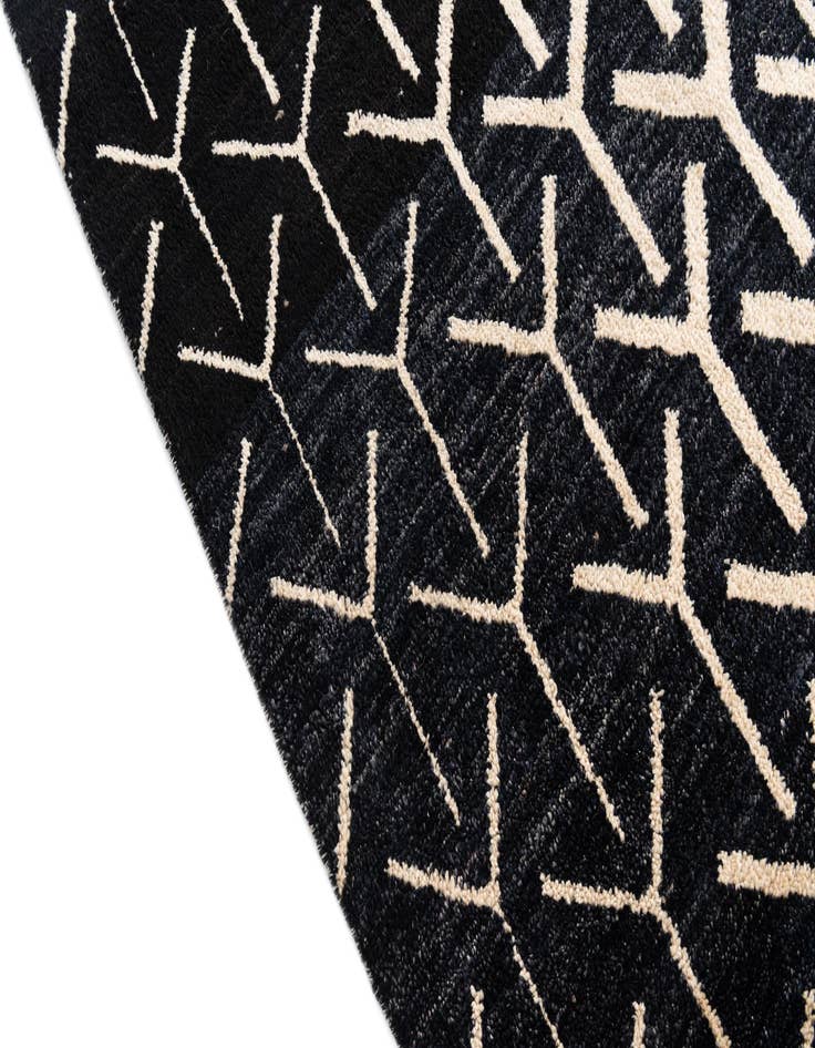 Detail image of  9' 2 x 12'  Hand Knotted Moroccan Wool Rug