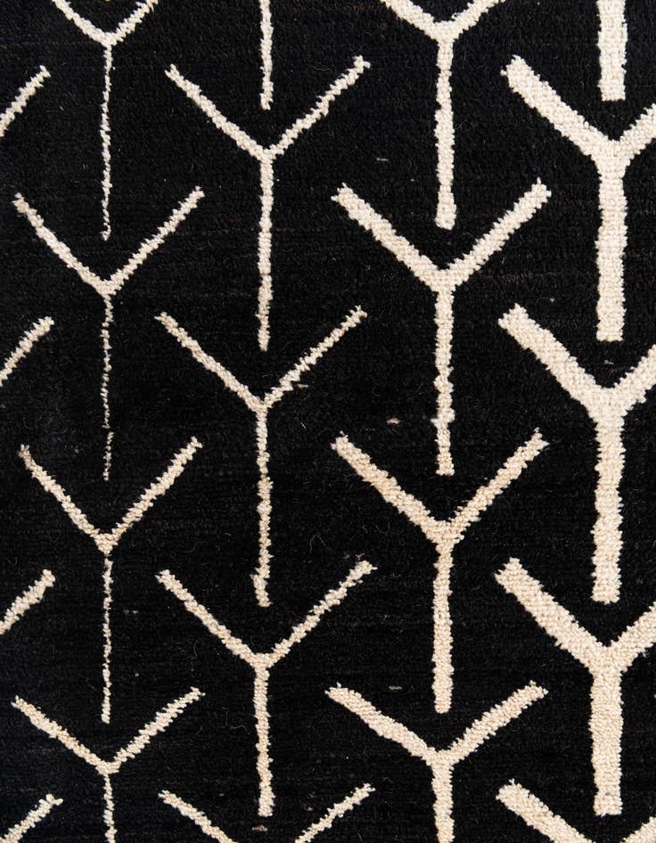 Detail image of  9' 2 x 12'  Hand Knotted Moroccan Wool Rug