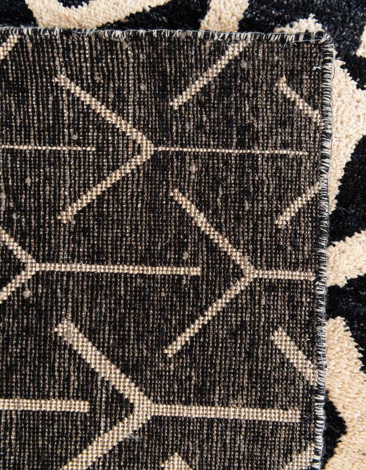 Detail image of  9' 2 x 12'  Hand Knotted Moroccan Wool Rug