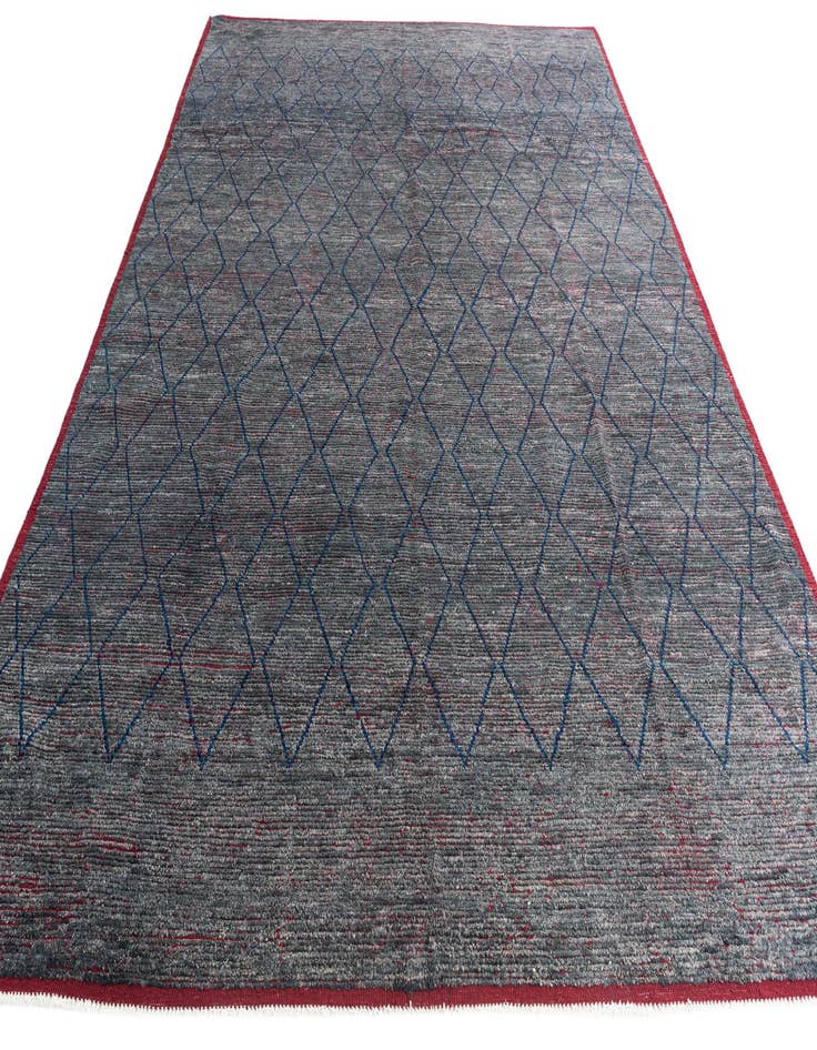 Detail image of  10' 4 x 14' 4  Hand Knotted Moroccan Wool Rug