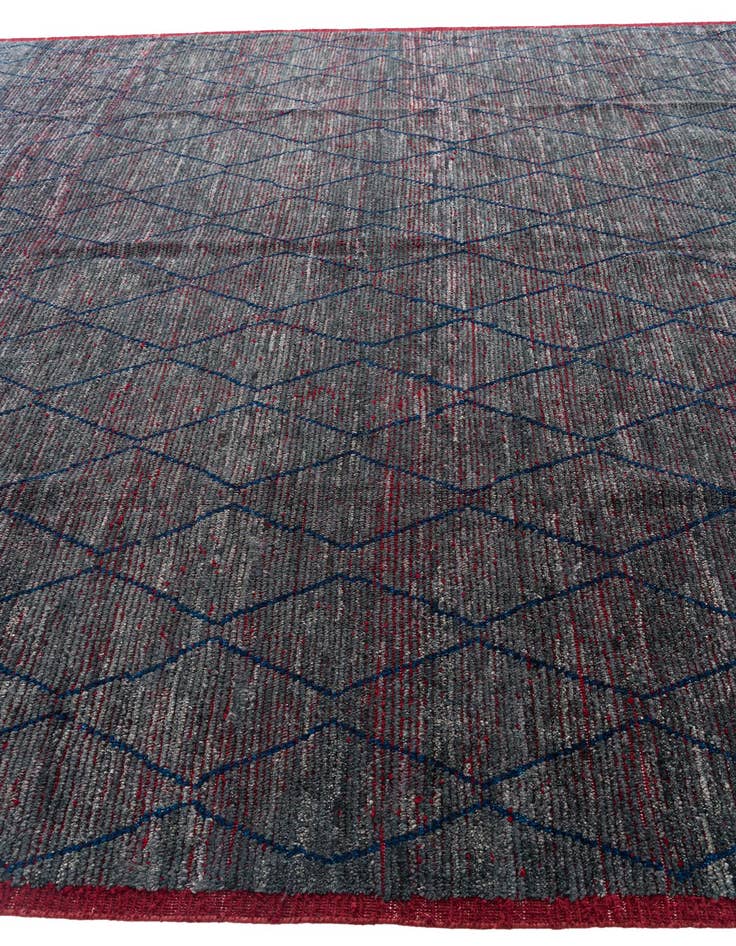 Detail image of  10' 4 x 14' 4  Hand Knotted Moroccan Wool Rug