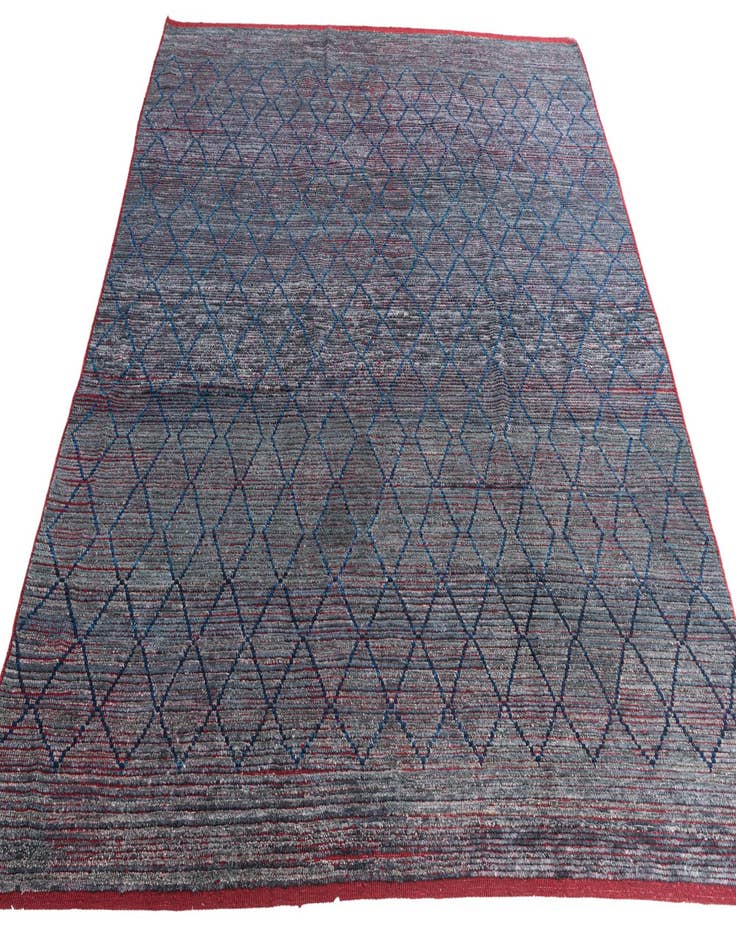 Detail image of  8' 5 x 10' 6  Hand Knotted Moroccan Wool Rug