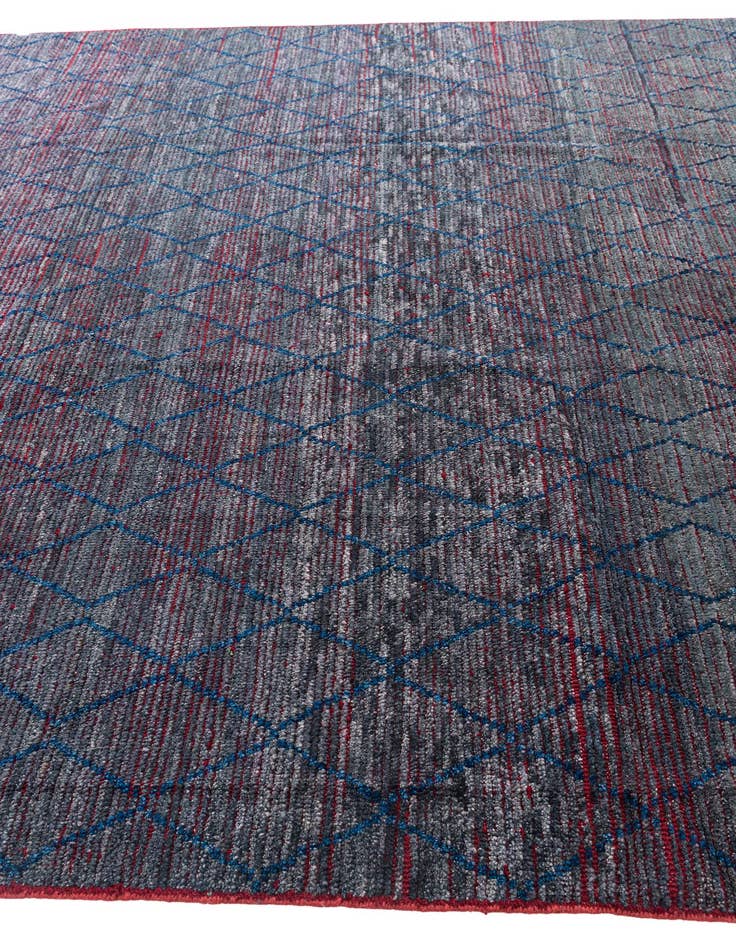 Detail image of  8' 5 x 10' 6  Hand Knotted Moroccan Wool Rug