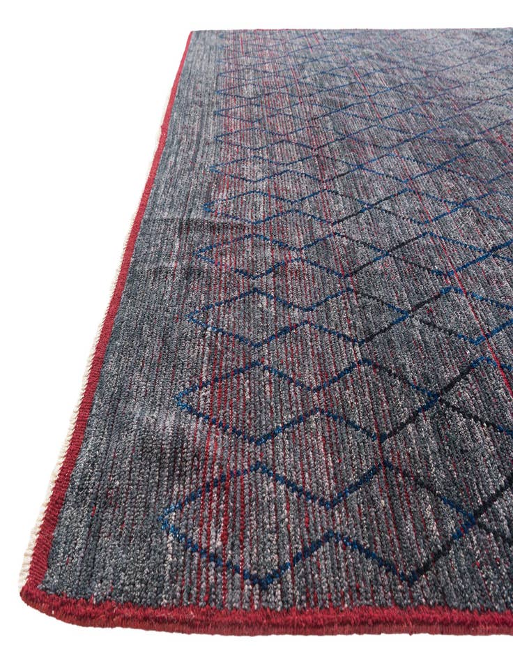 Detail image of  8' 5 x 10' 5  Hand Knotted Moroccan Wool Rug