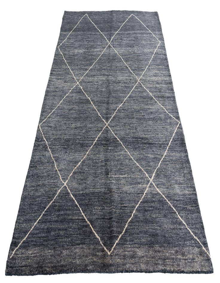 Detail image of  5' 9 x 8'  Hand Knotted Moroccan Wool Rug