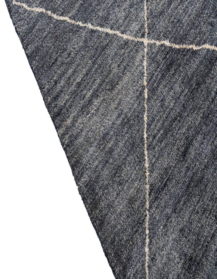 Detail image of  5' 9 x 8'  Hand Knotted Moroccan Wool Rug