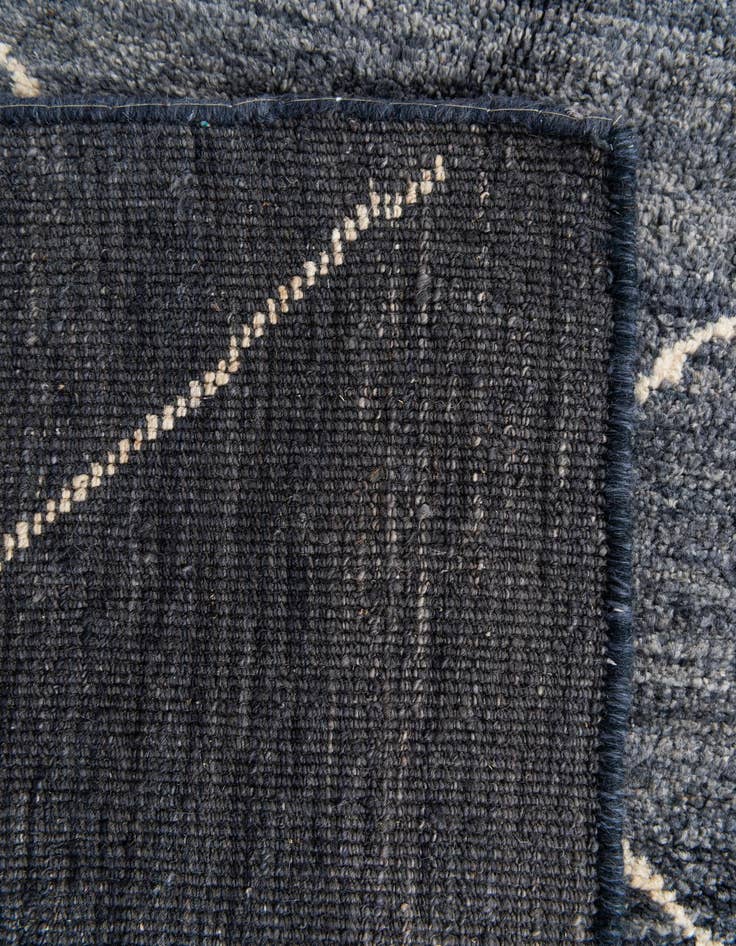 Detail image of  5' 9 x 8'  Hand Knotted Moroccan Wool Rug