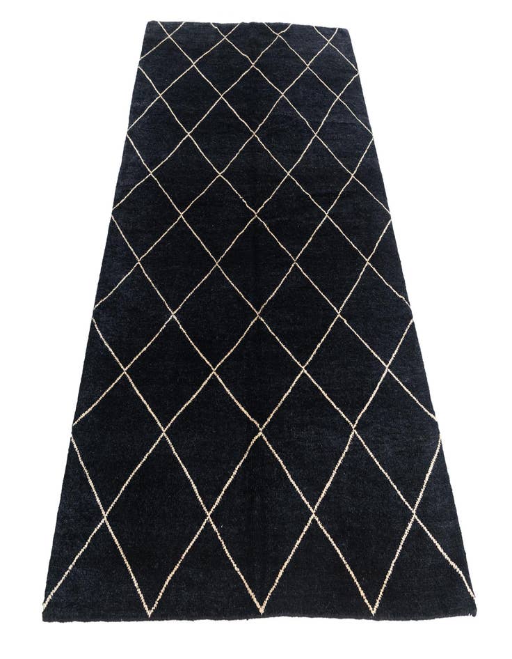 Detail image of  5' 7 x 8' 4  Hand Knotted Moroccan Wool Rug