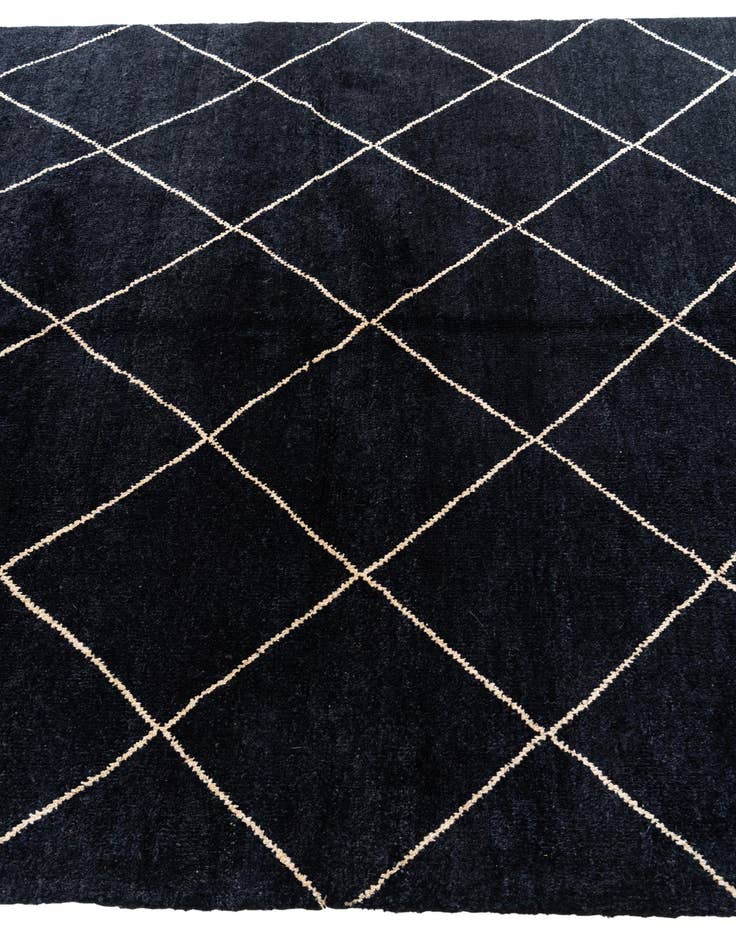 Detail image of  5' 7 x 8' 4  Hand Knotted Moroccan Wool Rug