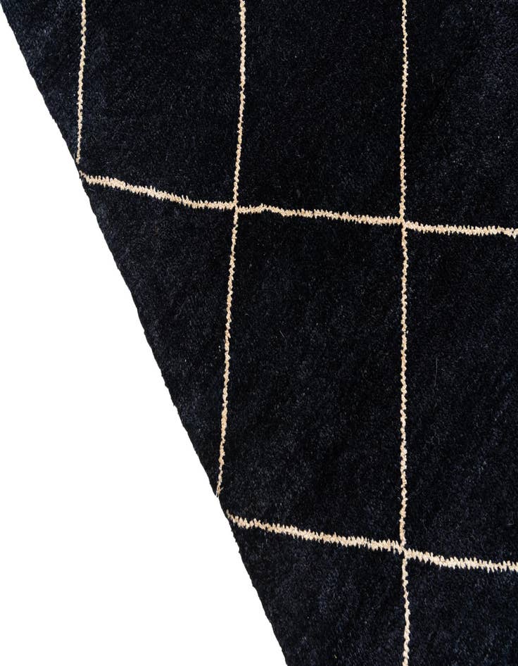 Detail image of  5' 7 x 8' 4  Hand Knotted Moroccan Wool Rug