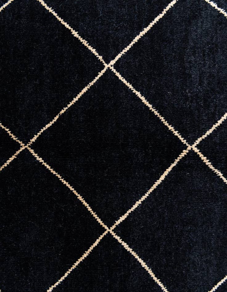 Detail image of  5' 7 x 8' 4  Hand Knotted Moroccan Wool Rug