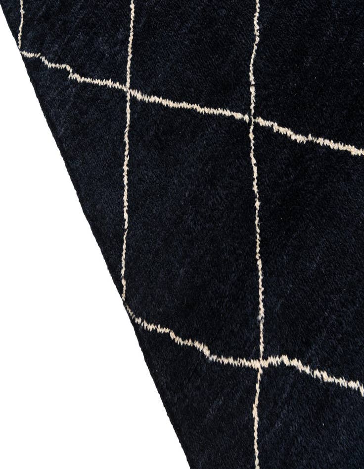 Detail image of  5' 6 x 8' 3  Hand Knotted Moroccan Wool Rug