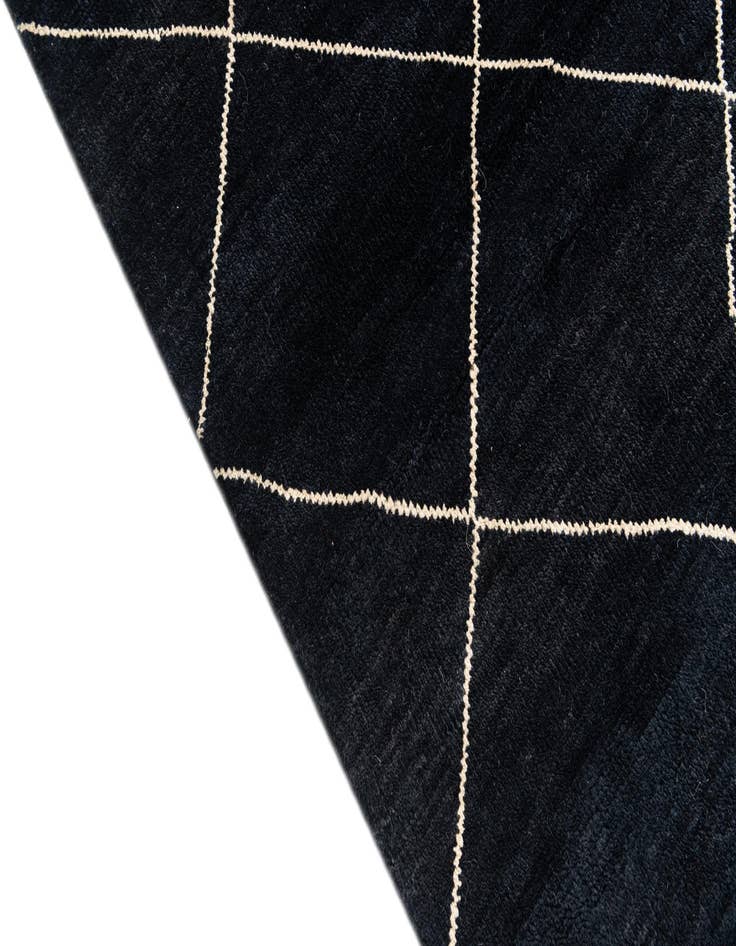 Detail image of  5' 7 x 8' 3  Hand Knotted Moroccan Wool Rug