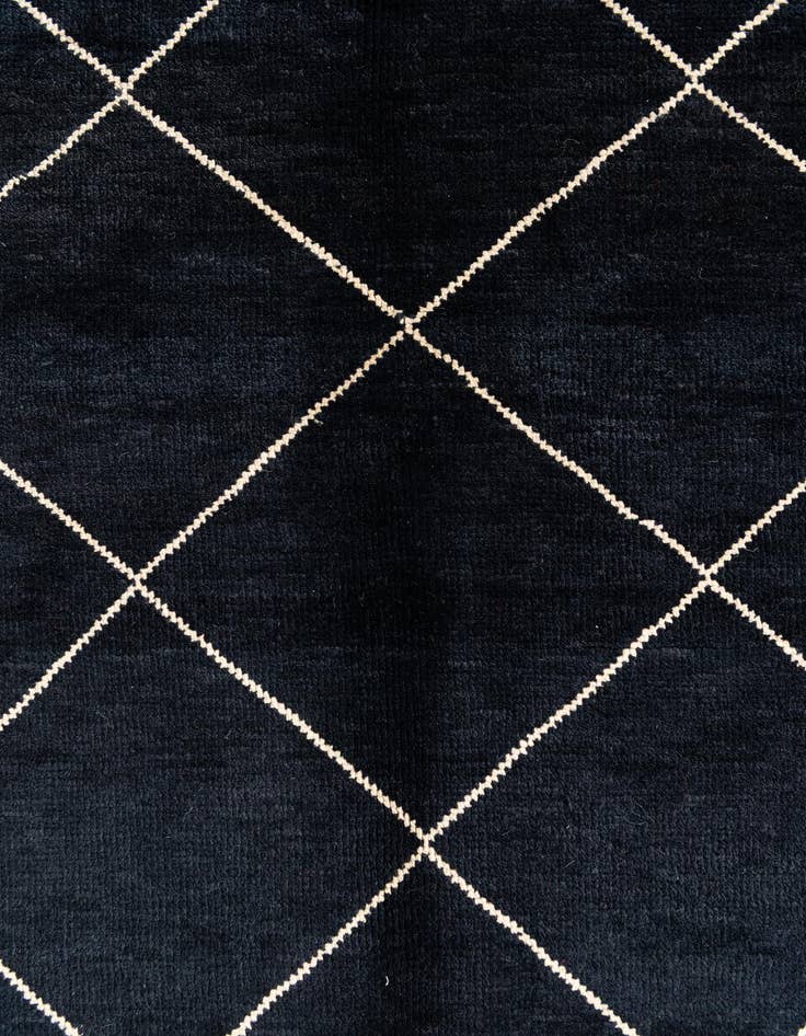 Detail image of  5' 7 x 8' 3  Hand Knotted Moroccan Wool Rug