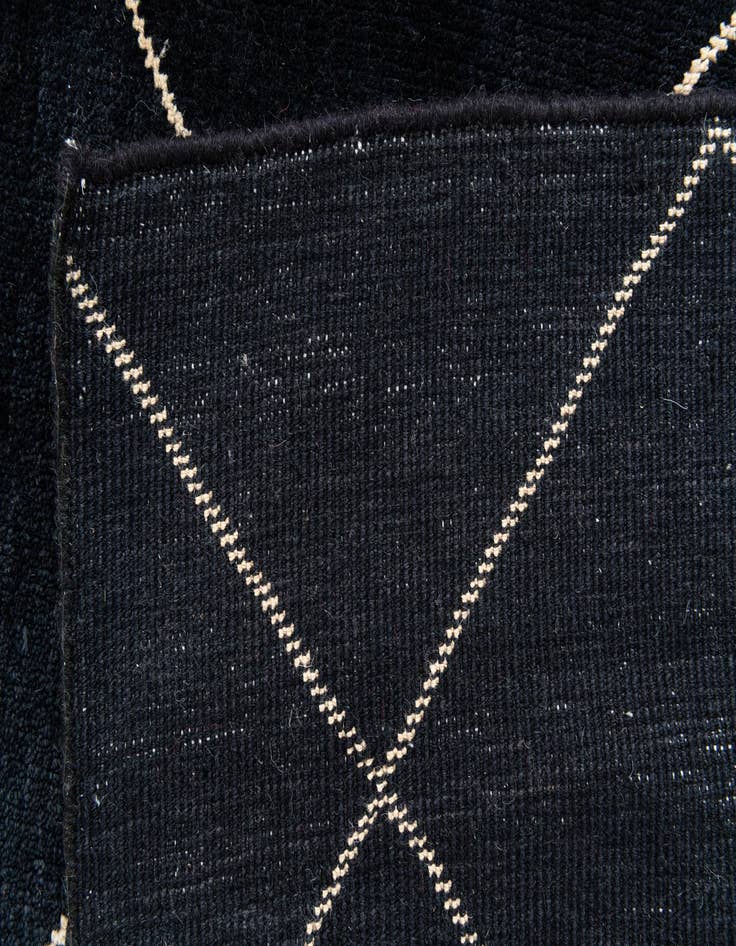 Detail image of  5' 7 x 8' 3  Hand Knotted Moroccan Wool Rug