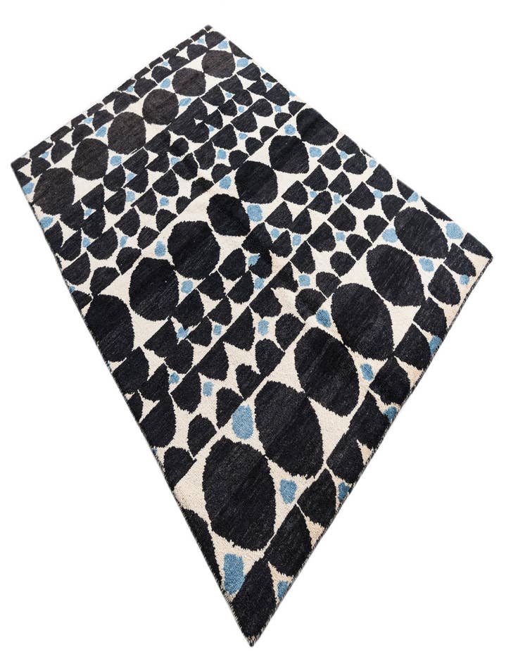 Detail image of  5' 8 x 8' 3  Hand Knotted Moroccan Wool Rug