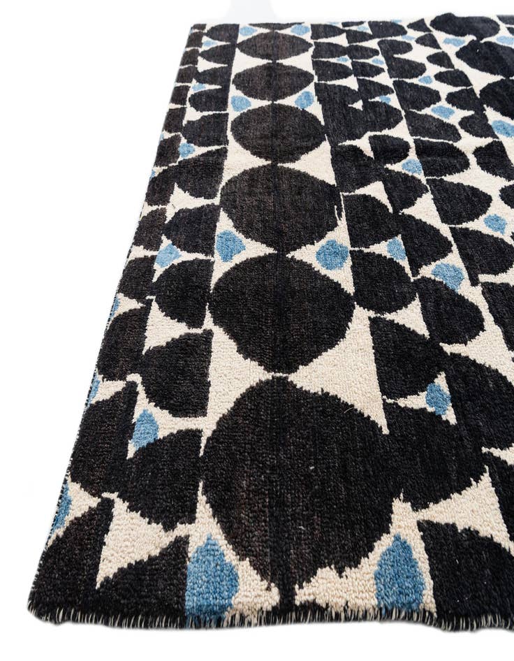 Detail image of  5' 8 x 8' 3  Hand Knotted Moroccan Wool Rug