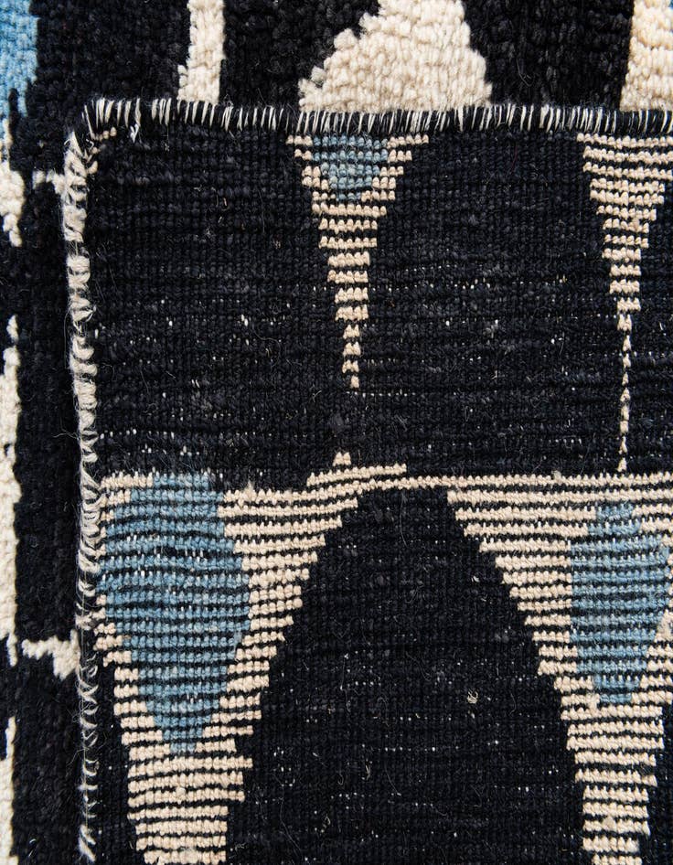 Detail image of  5' 8 x 8' 3  Hand Knotted Moroccan Wool Rug