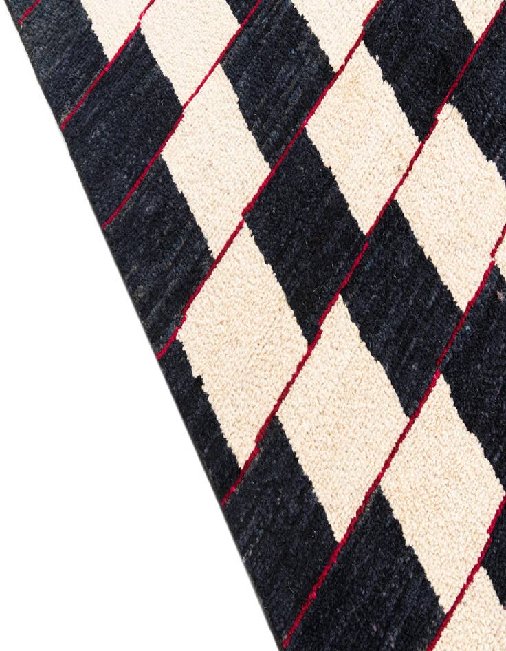 Detail image of  5' 2 x 6' 3  Hand Knotted Moroccan Wool Rug