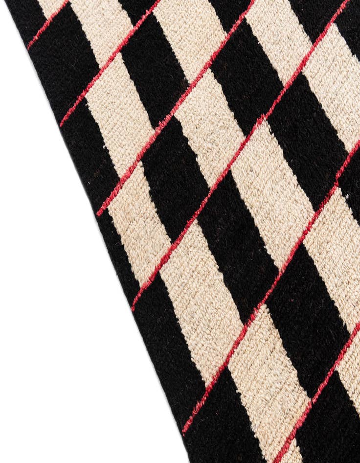 Detail image of  5' 4 x 8'  Hand Knotted Moroccan Wool Rug