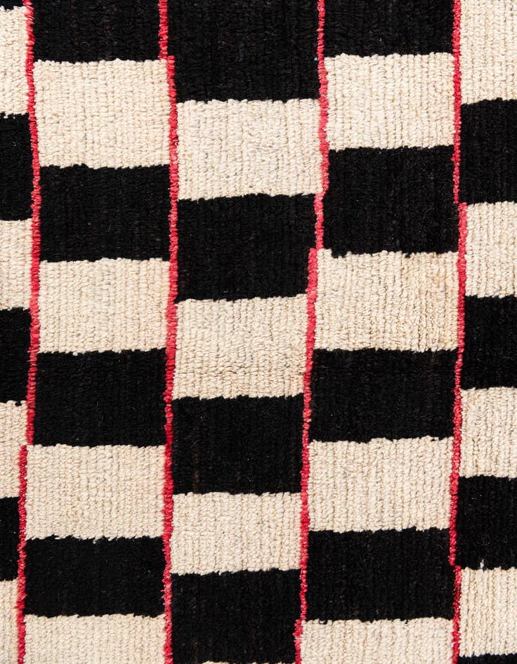 Detail image of  5' 4 x 8'  Hand Knotted Moroccan Wool Rug