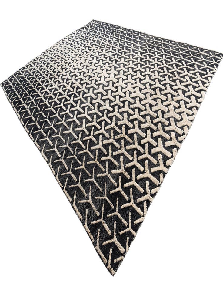 Detail image of  9' 1 x 11' 10  Hand Knotted Moroccan Wool Rug