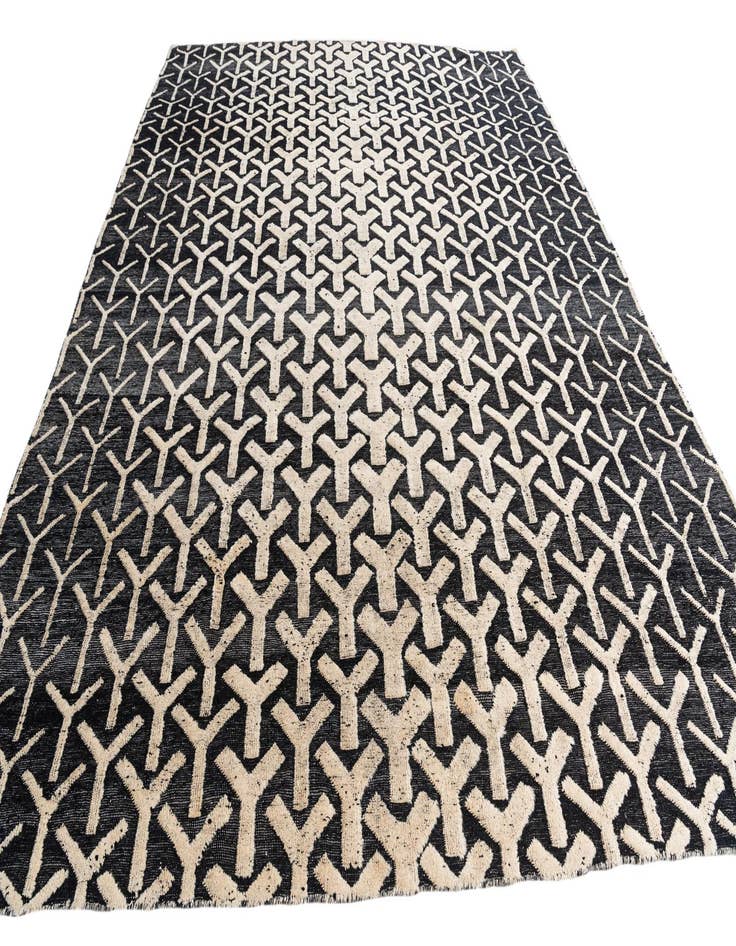 Detail image of  9' 1 x 11' 10  Hand Knotted Moroccan Wool Rug