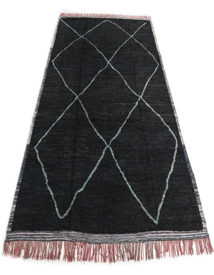 Detail image of  9' 2 x 12' 1  Hand Knotted Moroccan Wool Rug