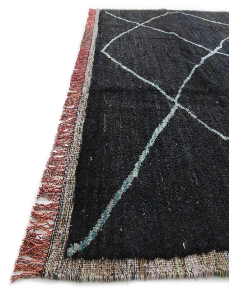 Detail image of  9' 2 x 12' 1  Hand Knotted Moroccan Wool Rug