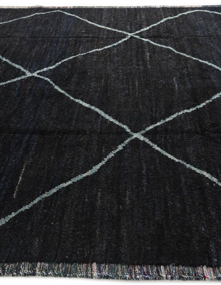 Detail image of  9' 2 x 12' 1  Hand Knotted Moroccan Wool Rug