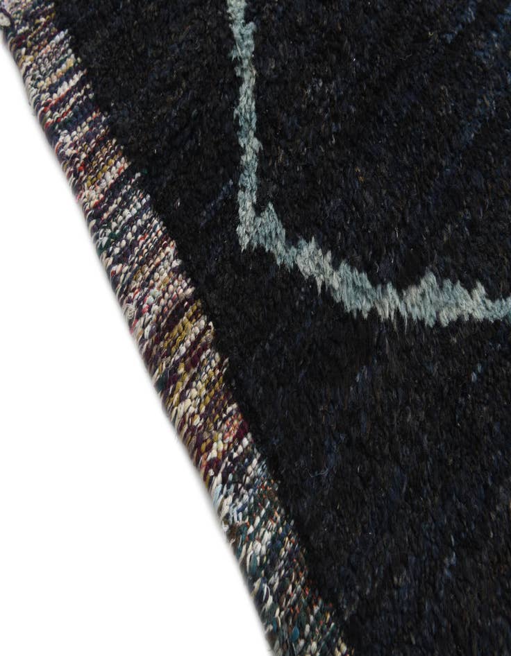 Detail image of  9' 2 x 12' 1  Hand Knotted Moroccan Wool Rug