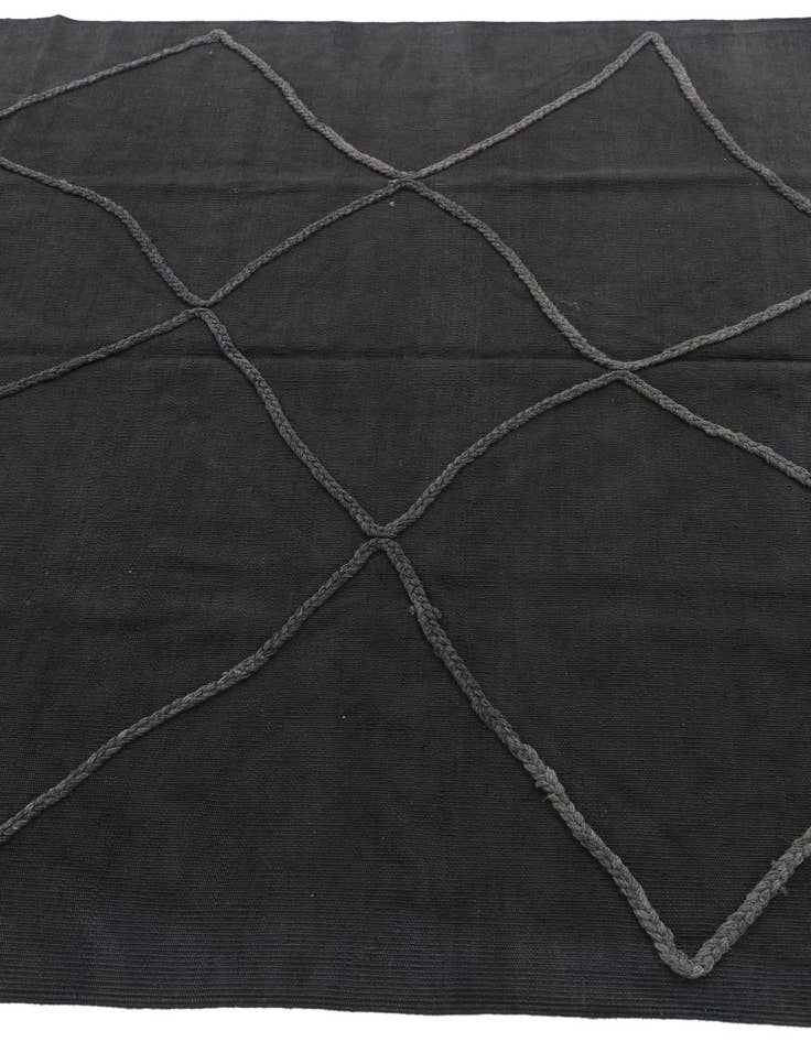 Detail image of  5' 7 x 7' 7  Hand Knotted Moroccan Wool Rug