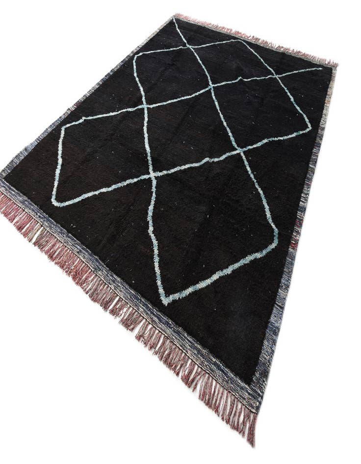 Detail image of  8' 2 x 10' 2  Hand Knotted Moroccan Wool Rug