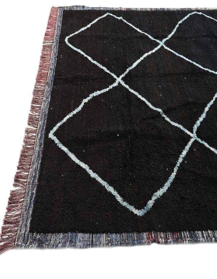 Detail image of  8' 2 x 10' 2  Hand Knotted Moroccan Wool Rug