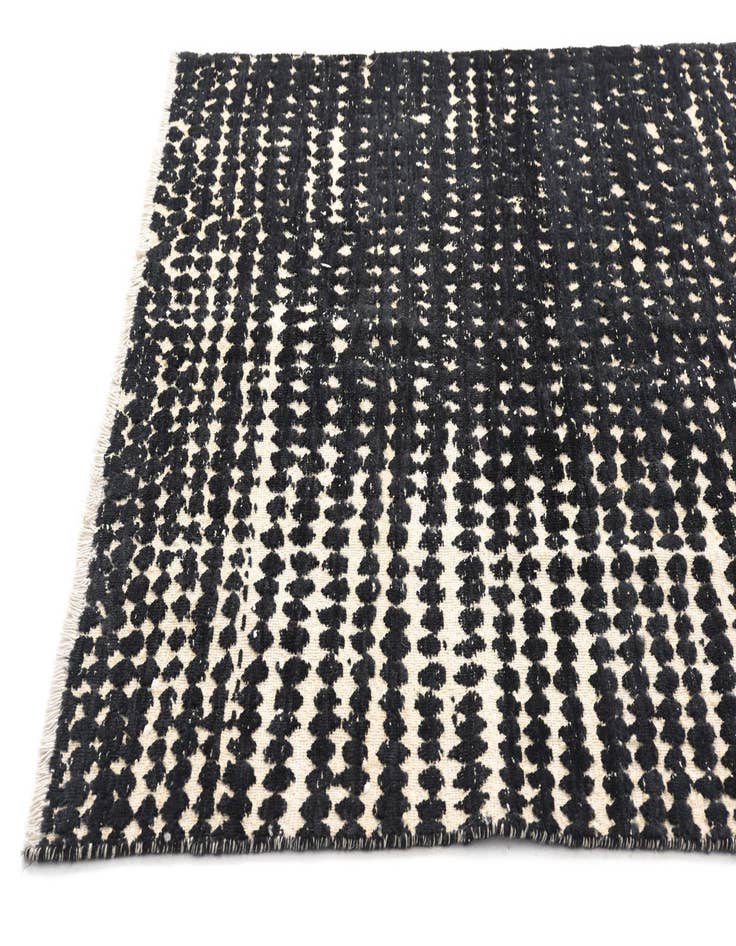 Detail image of  5' 6 x 8' 1  Hand Knotted Moroccan Wool Rug