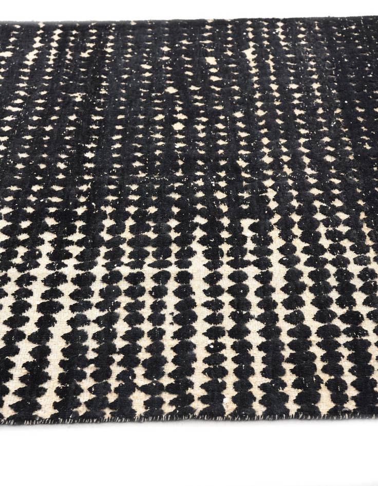 Detail image of  5' 6 x 8' 1  Hand Knotted Moroccan Wool Rug