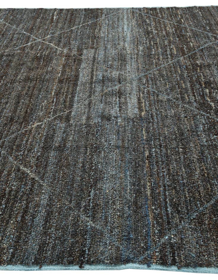 Detail image of  9' 2 x 12' 9  Hand Knotted Moroccan Wool Rug